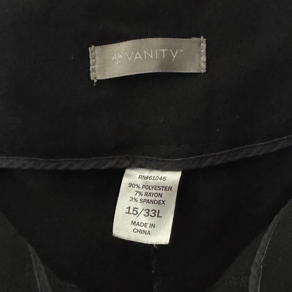 Vanity Black Flare Women's Dress Pants - Picture 5 of 5